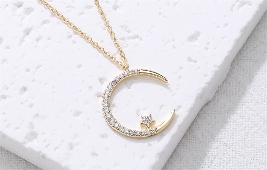 Moon & Star Necklace