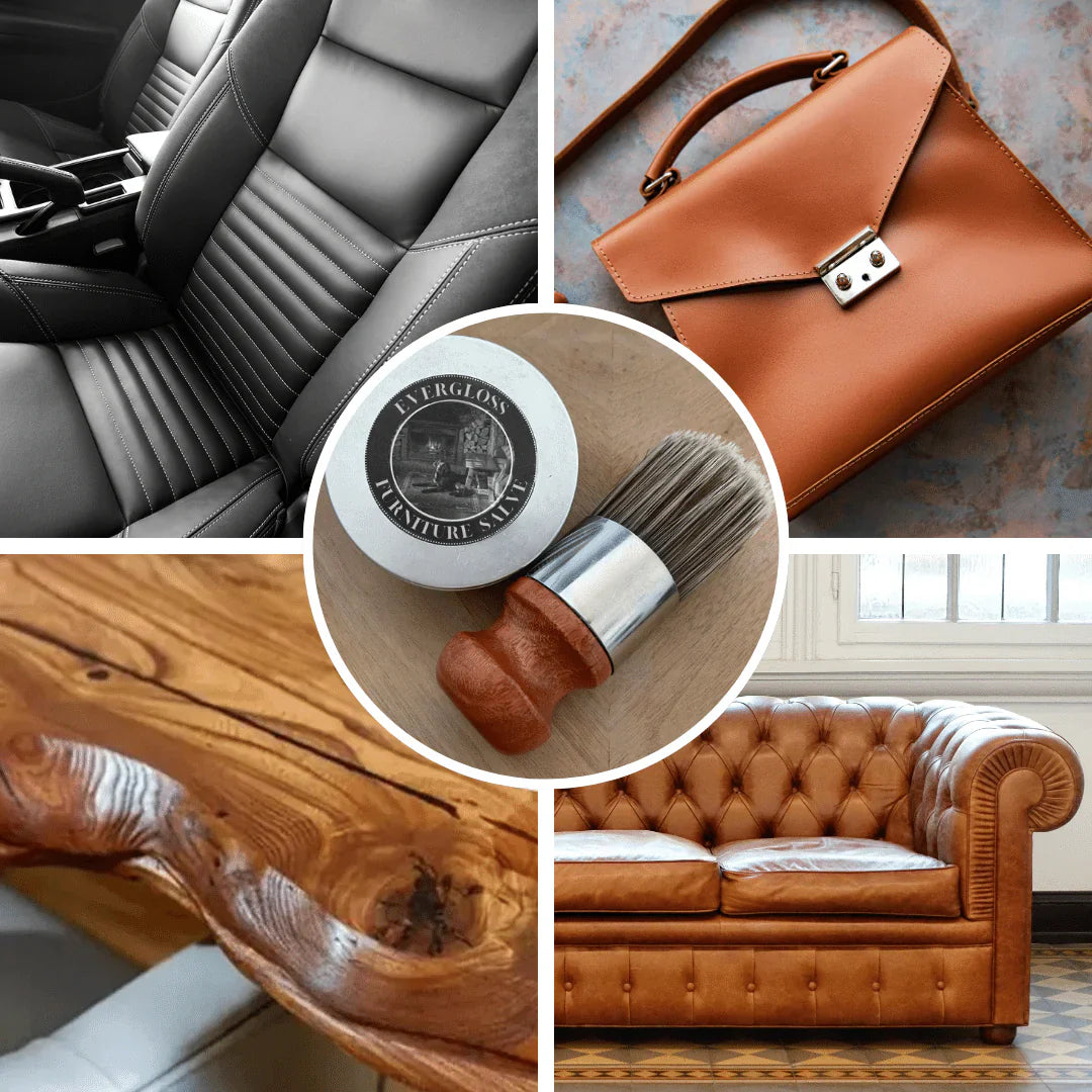 EverGloss™ – Leather & Wood Repair Balm + Brush