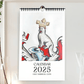 Medieval Cat Calendar 2025