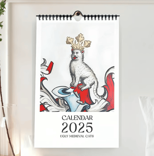 Medieval Cat Calendar 2025